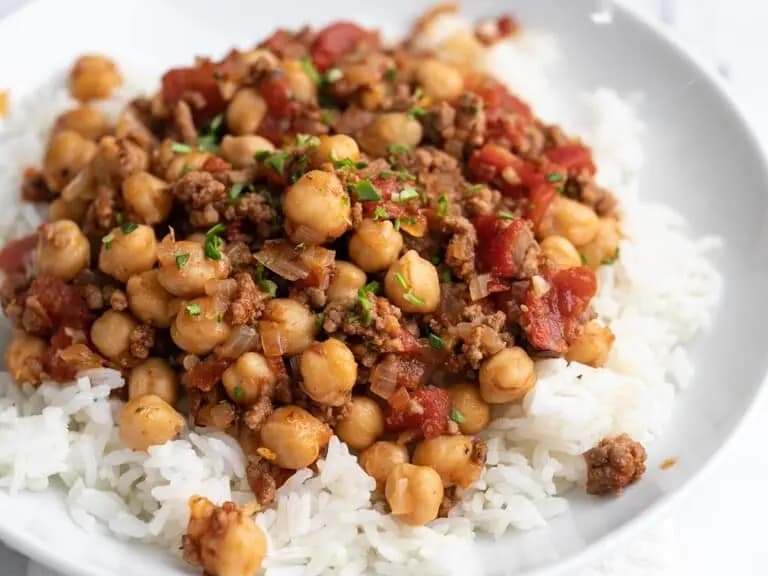 Image of Beef and Tomato Rice Bowl recipe