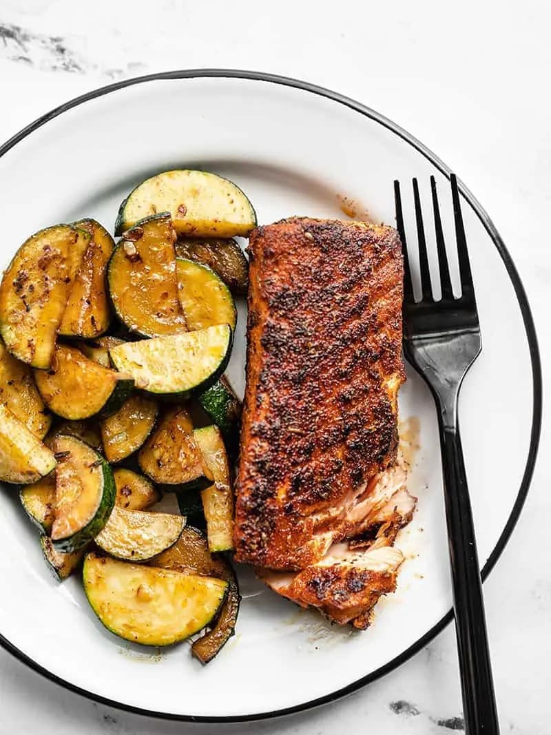 Image of Blackened Salmon with Zucchini recipe