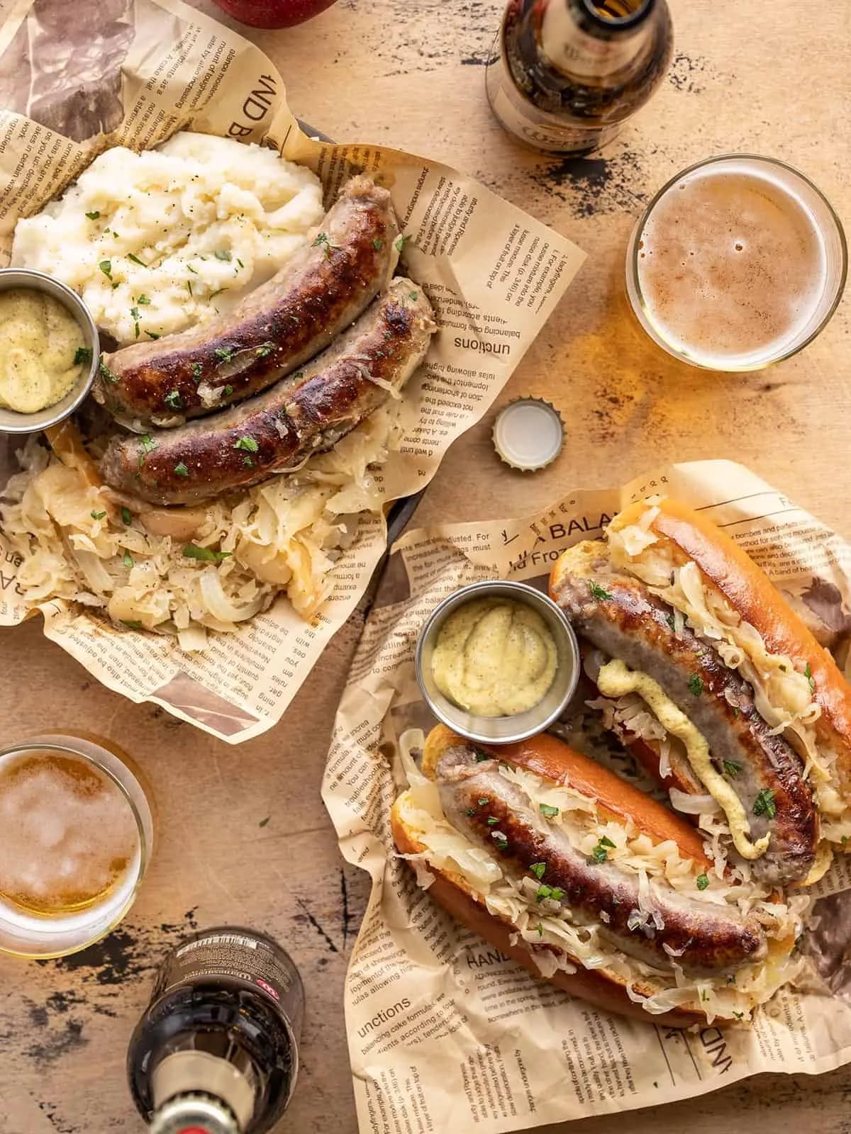 Image of Bratwurst and Sauerkraut recipe