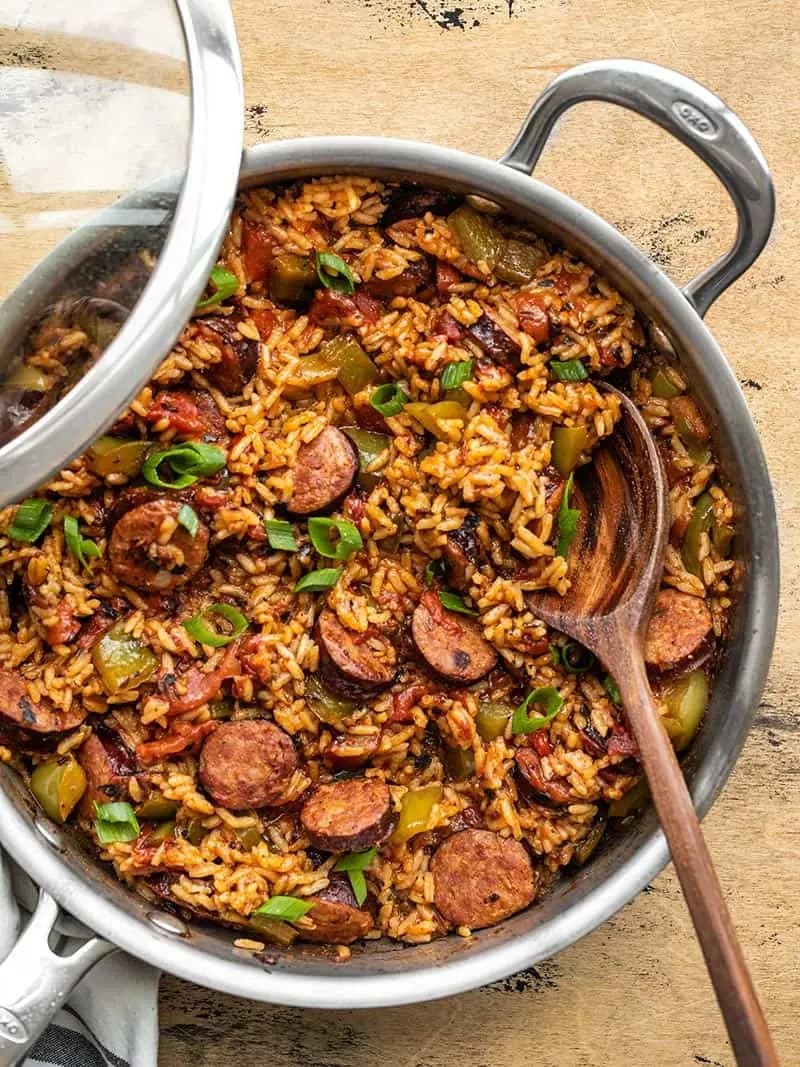 Image of Cajun Sausage and Rice Skillet recipe