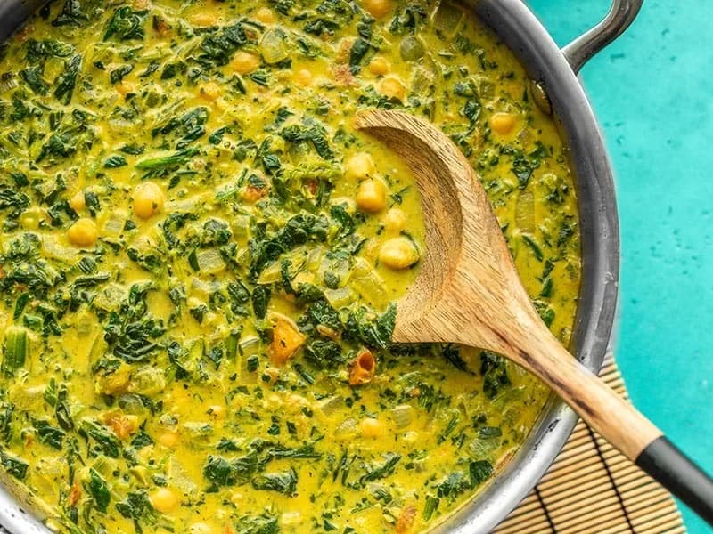 Image of Chana Saag Curry recipe