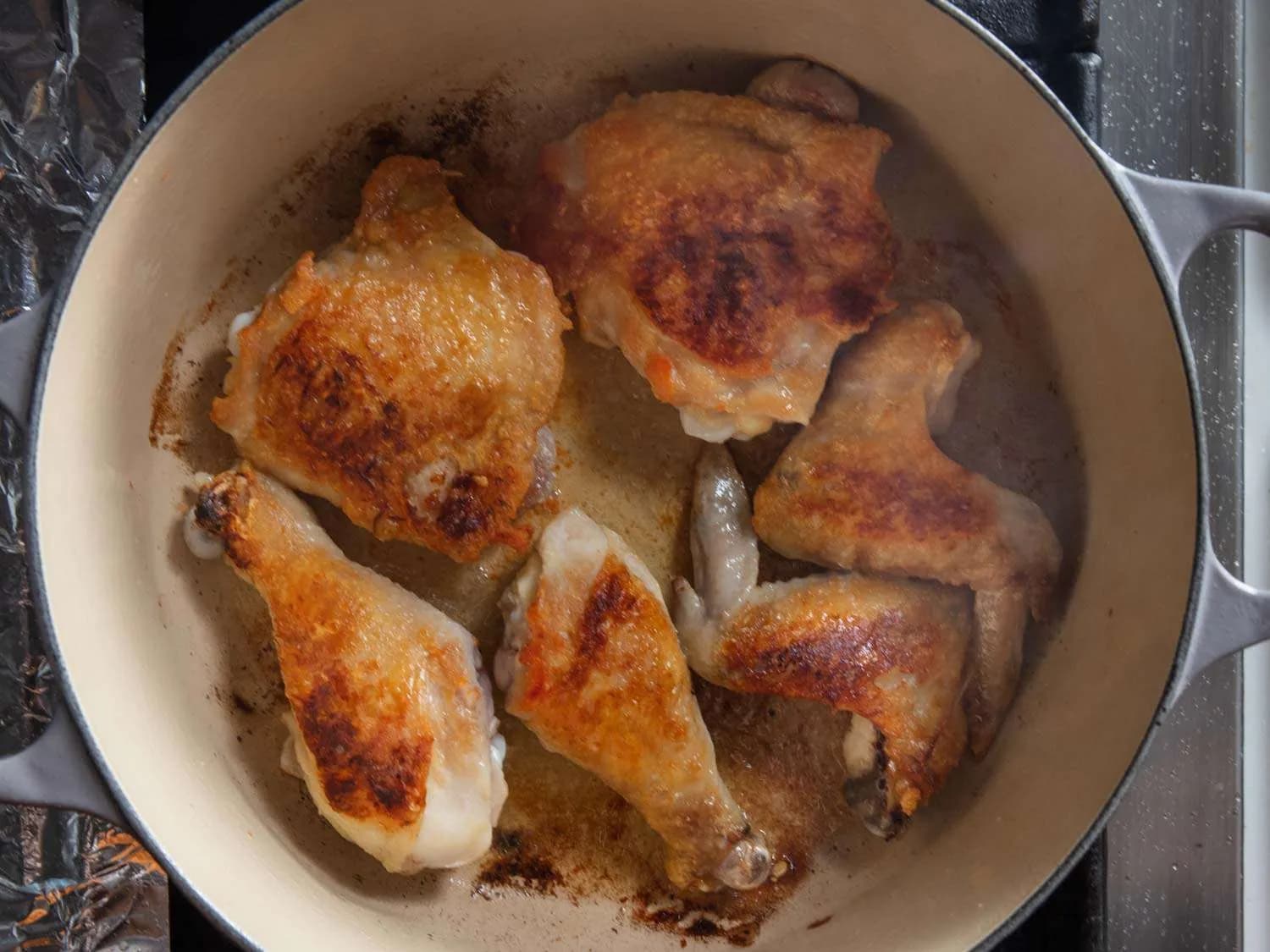 Step 1 of Chicken Adobo