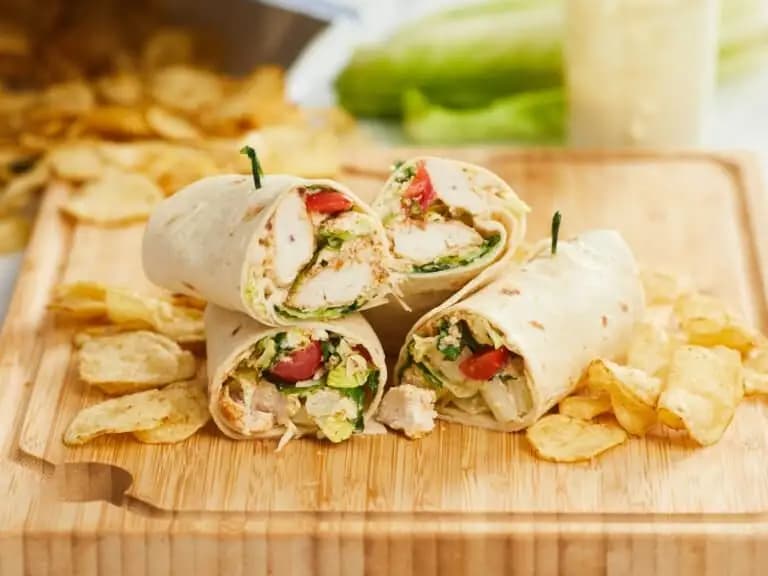 Image of Chicken Caesar Wraps recipe