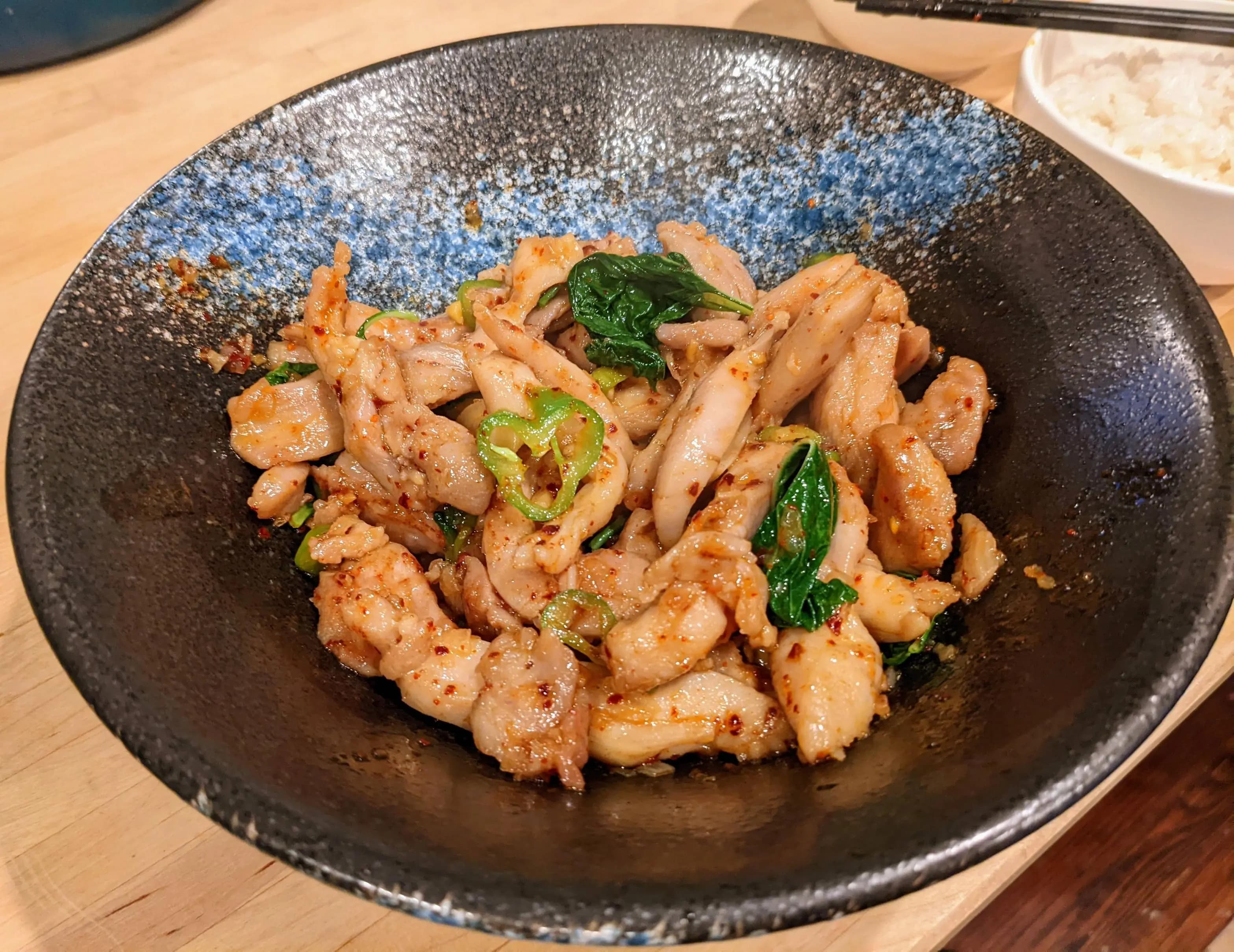Image of Chicken with Basil, Chiles, and Fish Sauce recipe