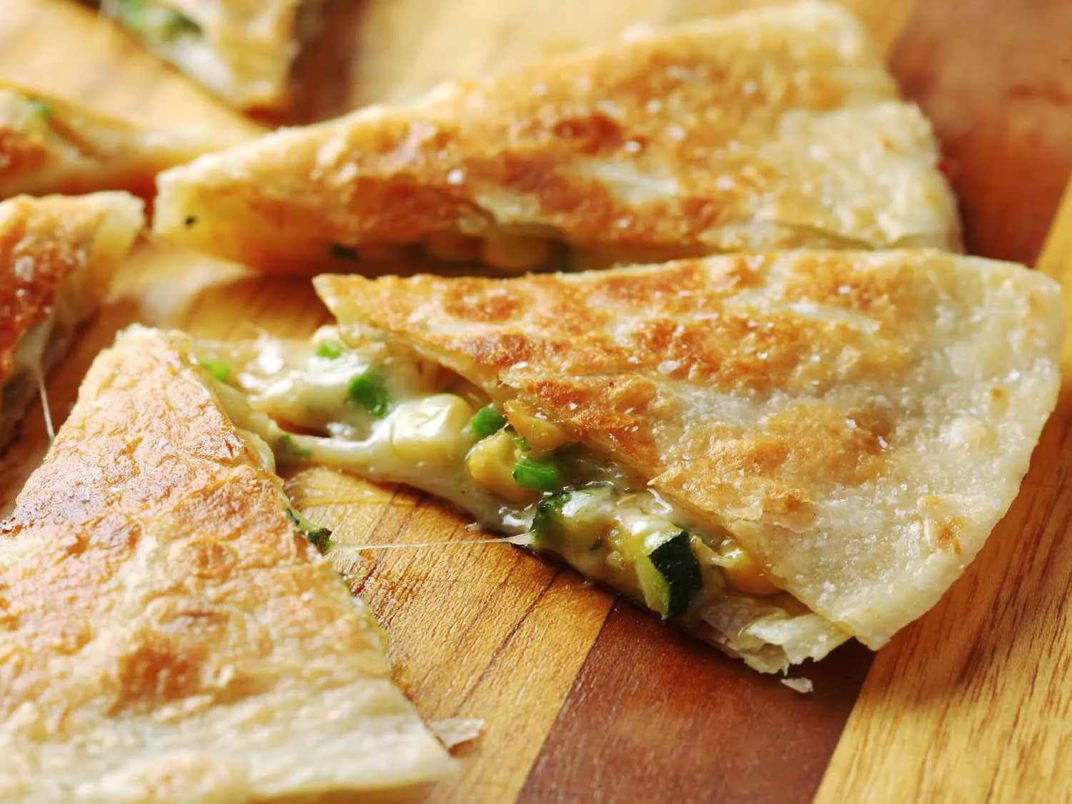 Image of Corn and Zucchini Quesadillas recipe