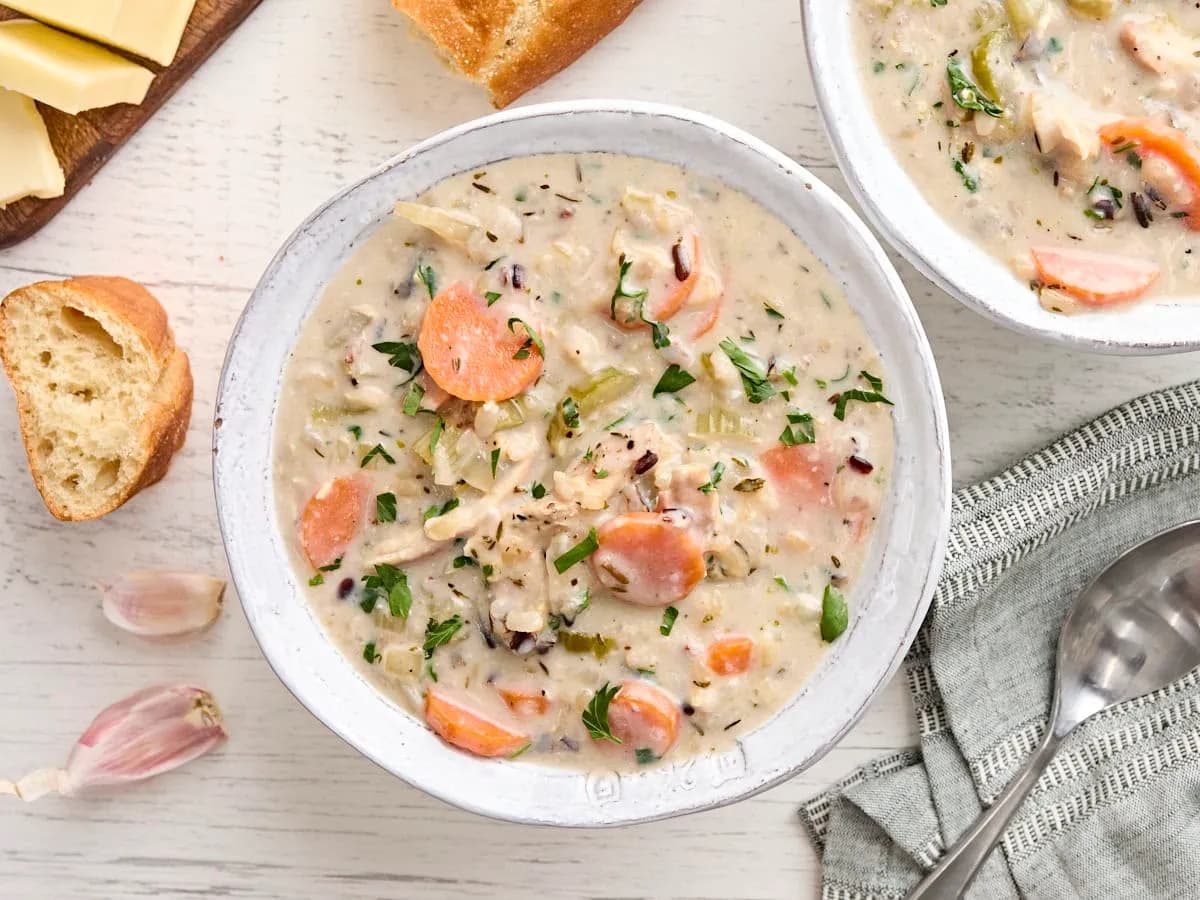 Image of Creamy Chicken and Rice Soup recipe