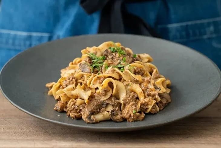 Image of Creamy Ground Beef Stroganoff recipe