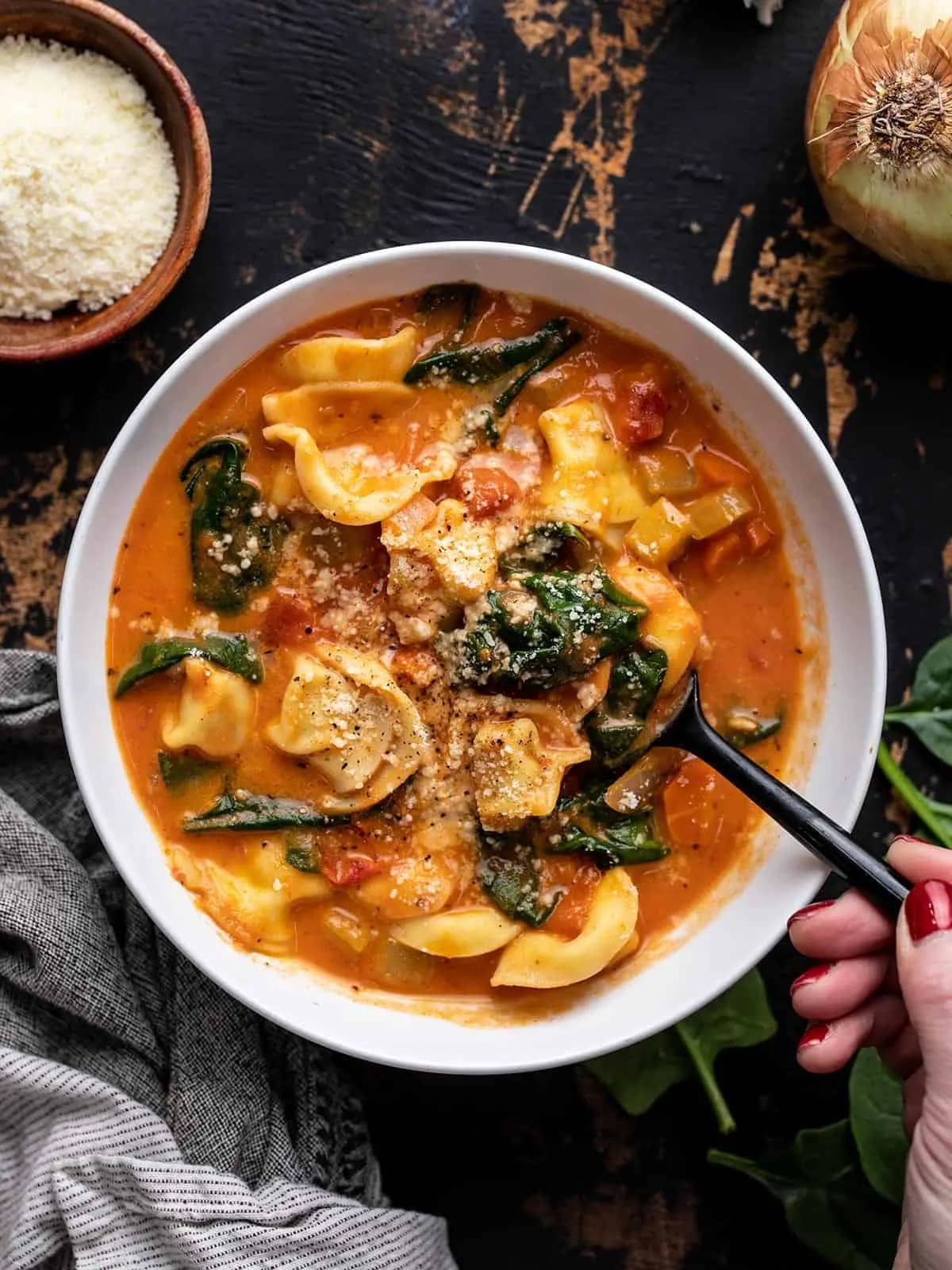 Image of Creamy Tortellini Soup recipe