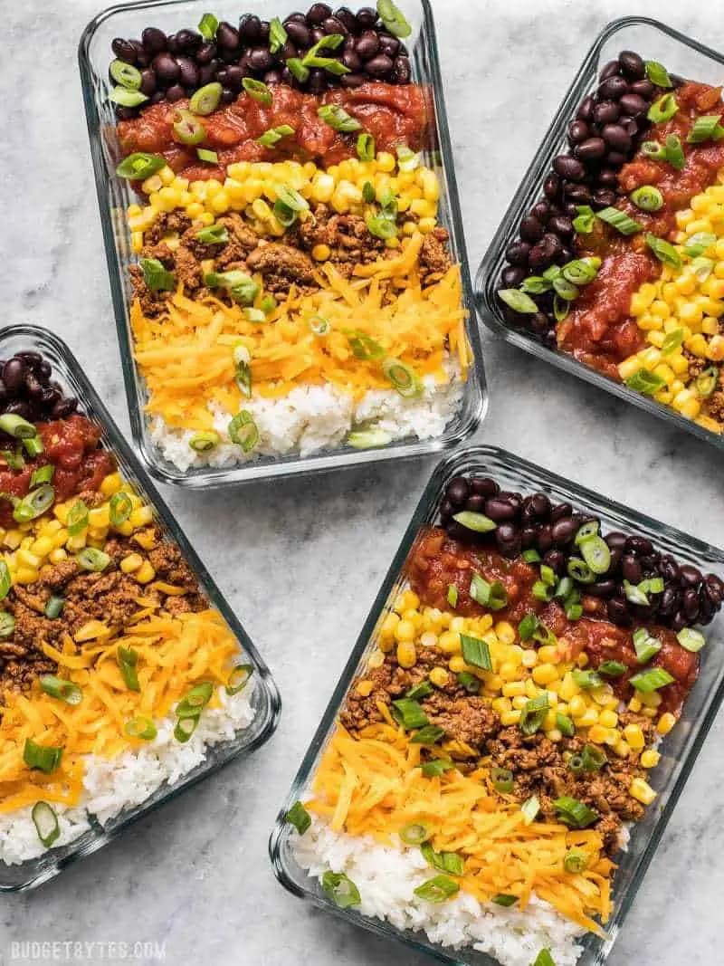 Image of Easiest Burrito Bowl Meal Prep recipe