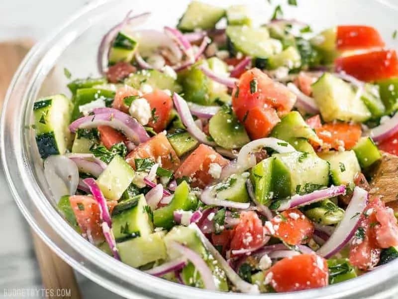 Image of Fresh Cucumber Tomato Salad recipe