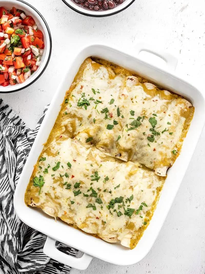 Image of Green Chile Chicken Enchiladas recipe