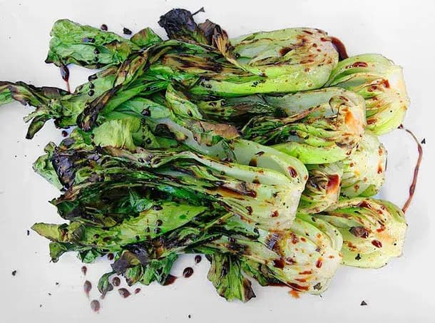 Image of Grilled Bok Choy with Sweet Soy Glaze recipe