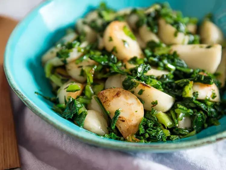Image of Sautéed Japanese (Hakurei) Turnips With Greens recipe