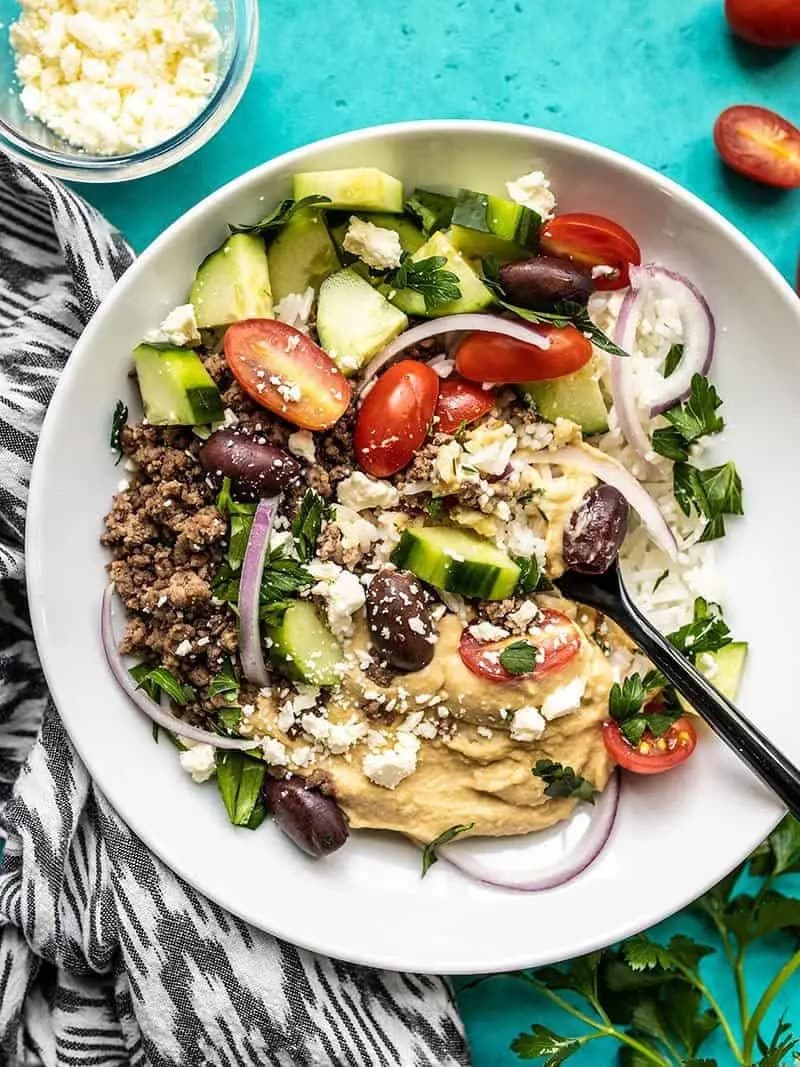 Image of Mediterranean Hummus Bowls recipe