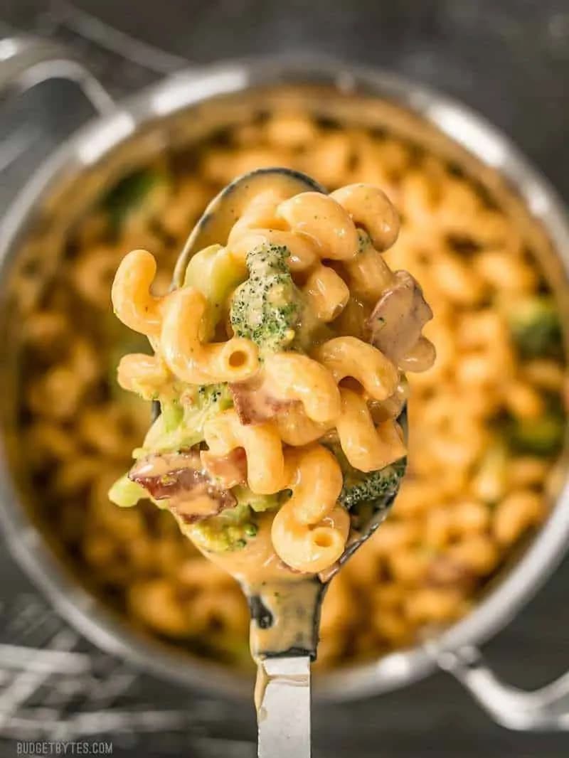 Image of One Pot Bacon Broccoli Mac and Cheese recipe