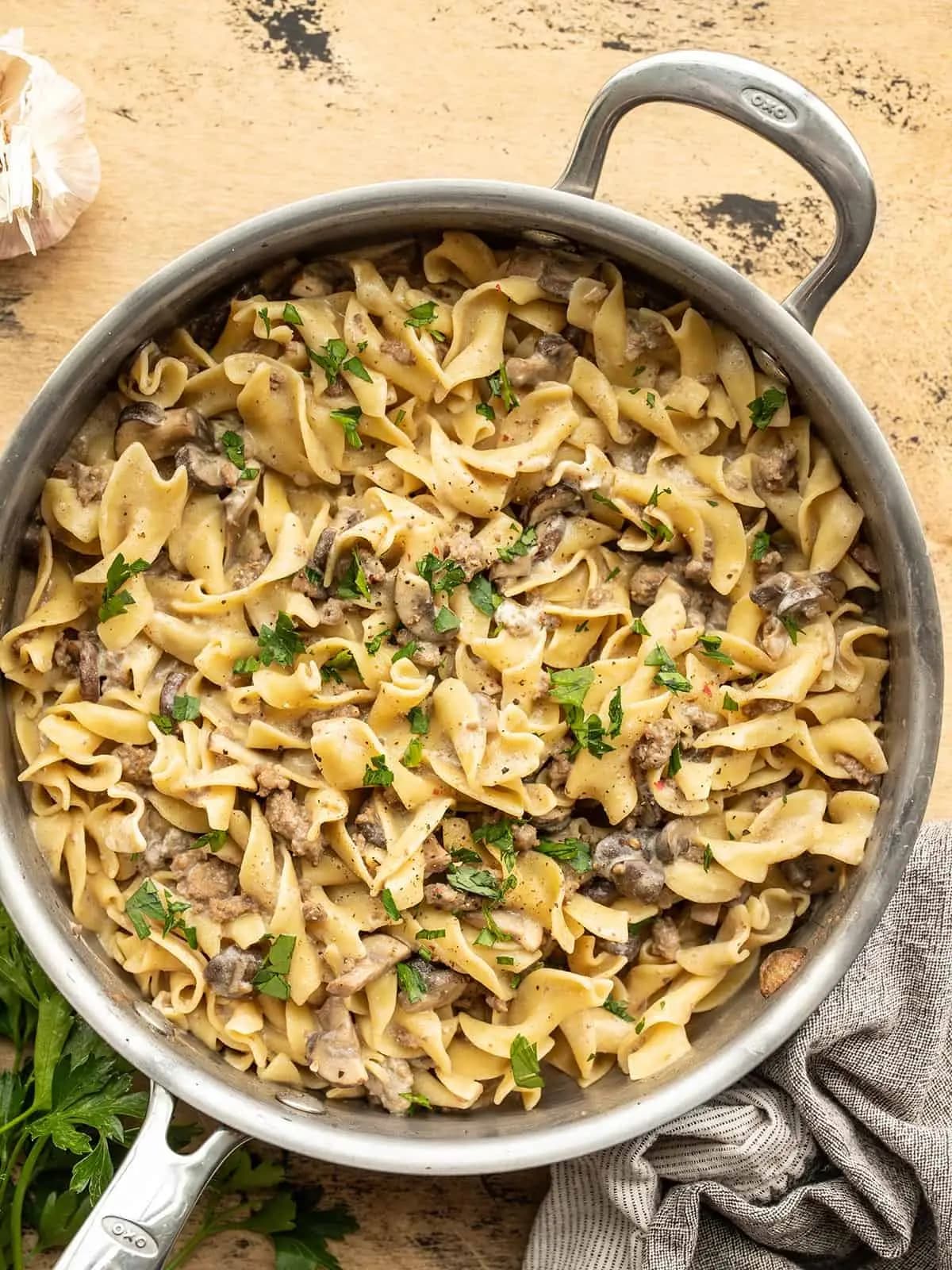 Image of One Pot Beef and Mushroom Stroganoff recipe
