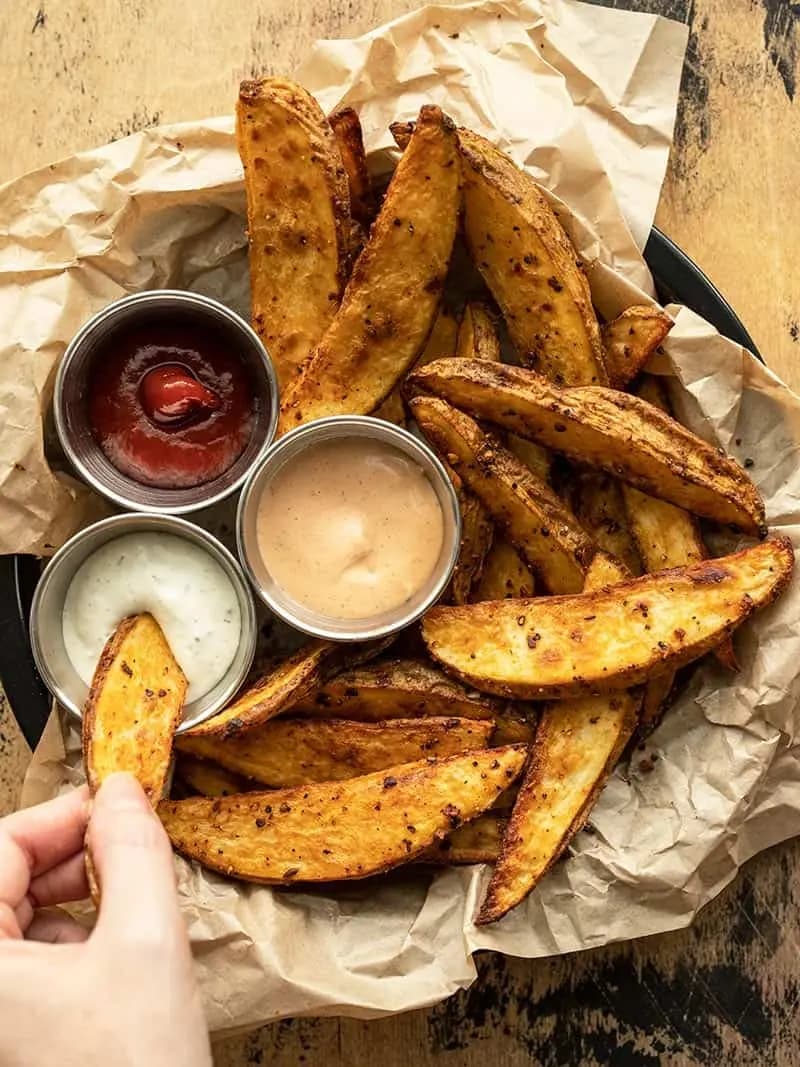 Image of Oven Baked Steak Fries recipe