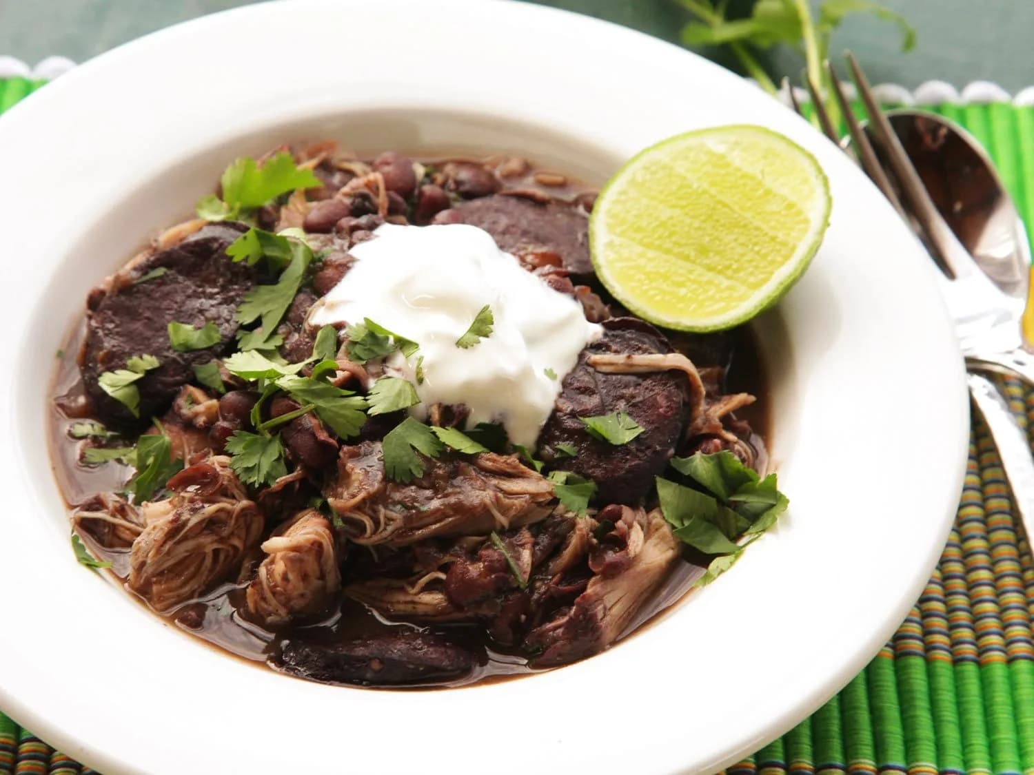 Image of Quick and Easy Pressure Cooker Chicken and Black Bean Stew recipe