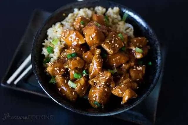 Image of Pressure Cooker (Instant Pot) Honey Sesame Chicken recipe