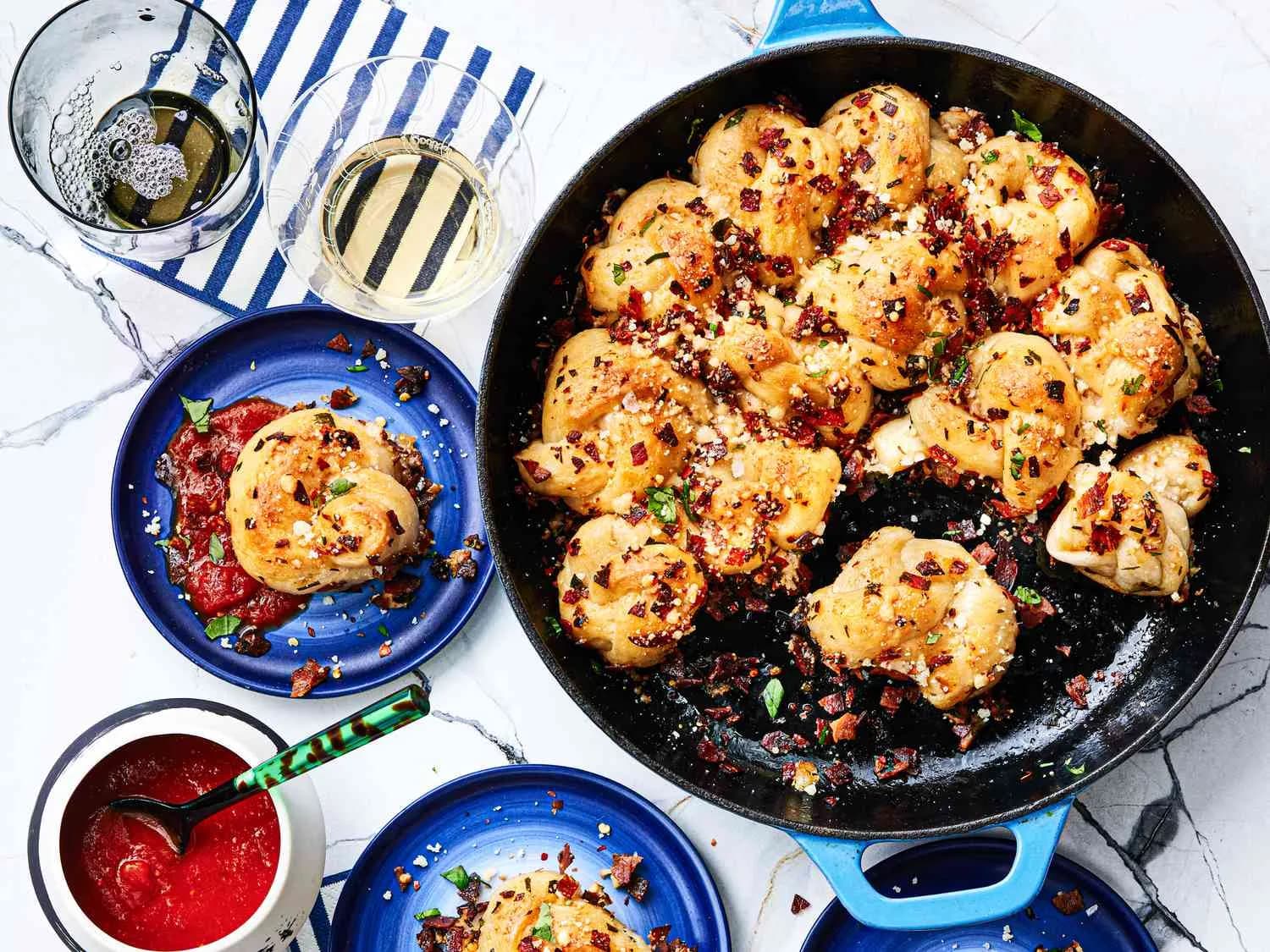 Image of Pull-Apart Pepperoni Garlic Knots recipe