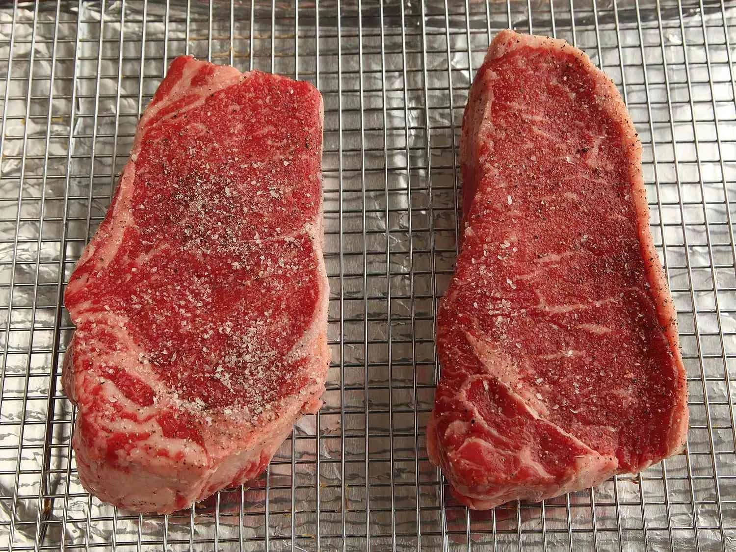 Step 2 of Reverse-Seared Steak