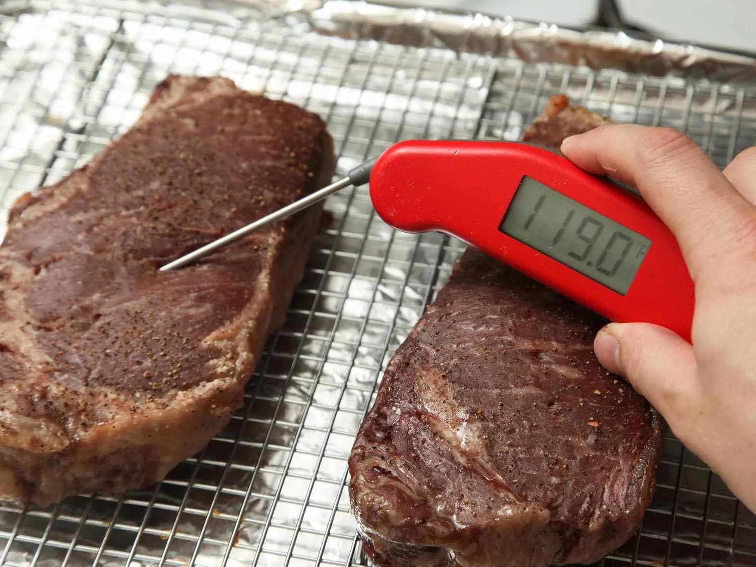 Step 2 of Reverse-Seared Steak