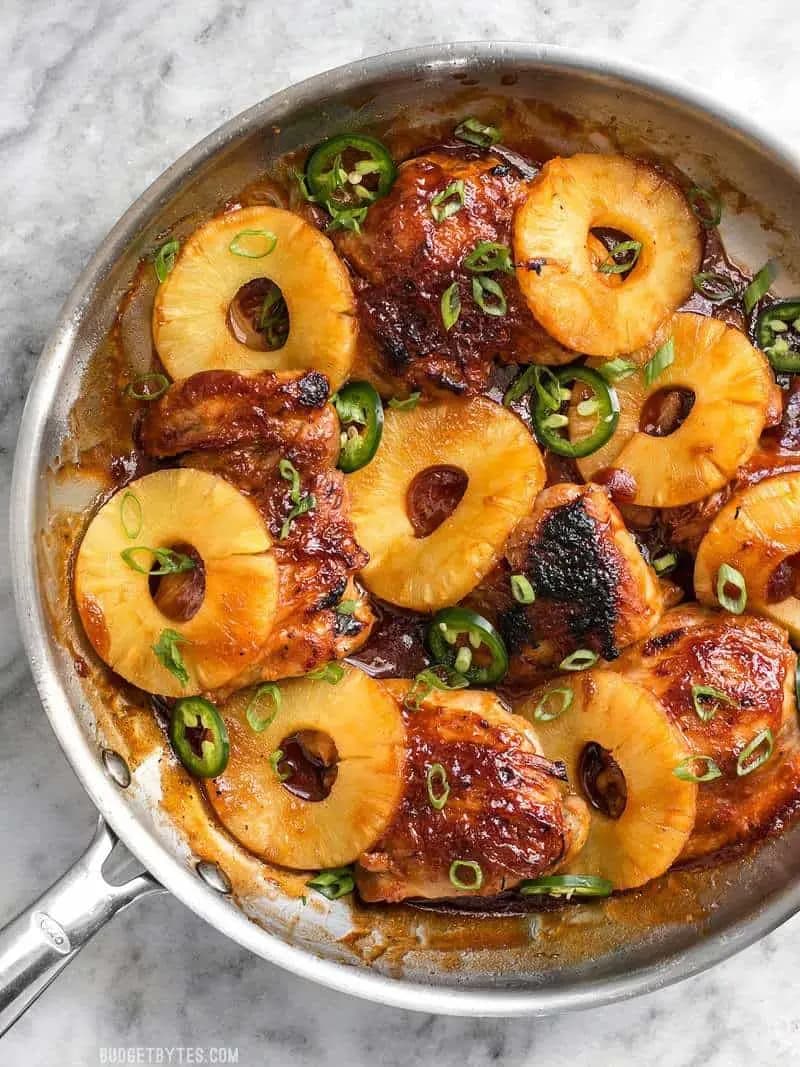 Image of Skillet Pineapple BBQ Chicken recipe