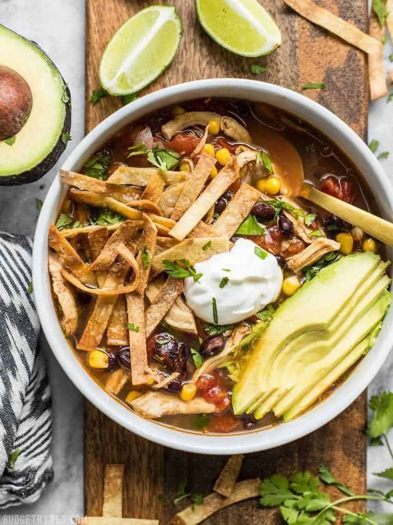 Image of Slow Cooker Chicken Tortilla Soup recipe