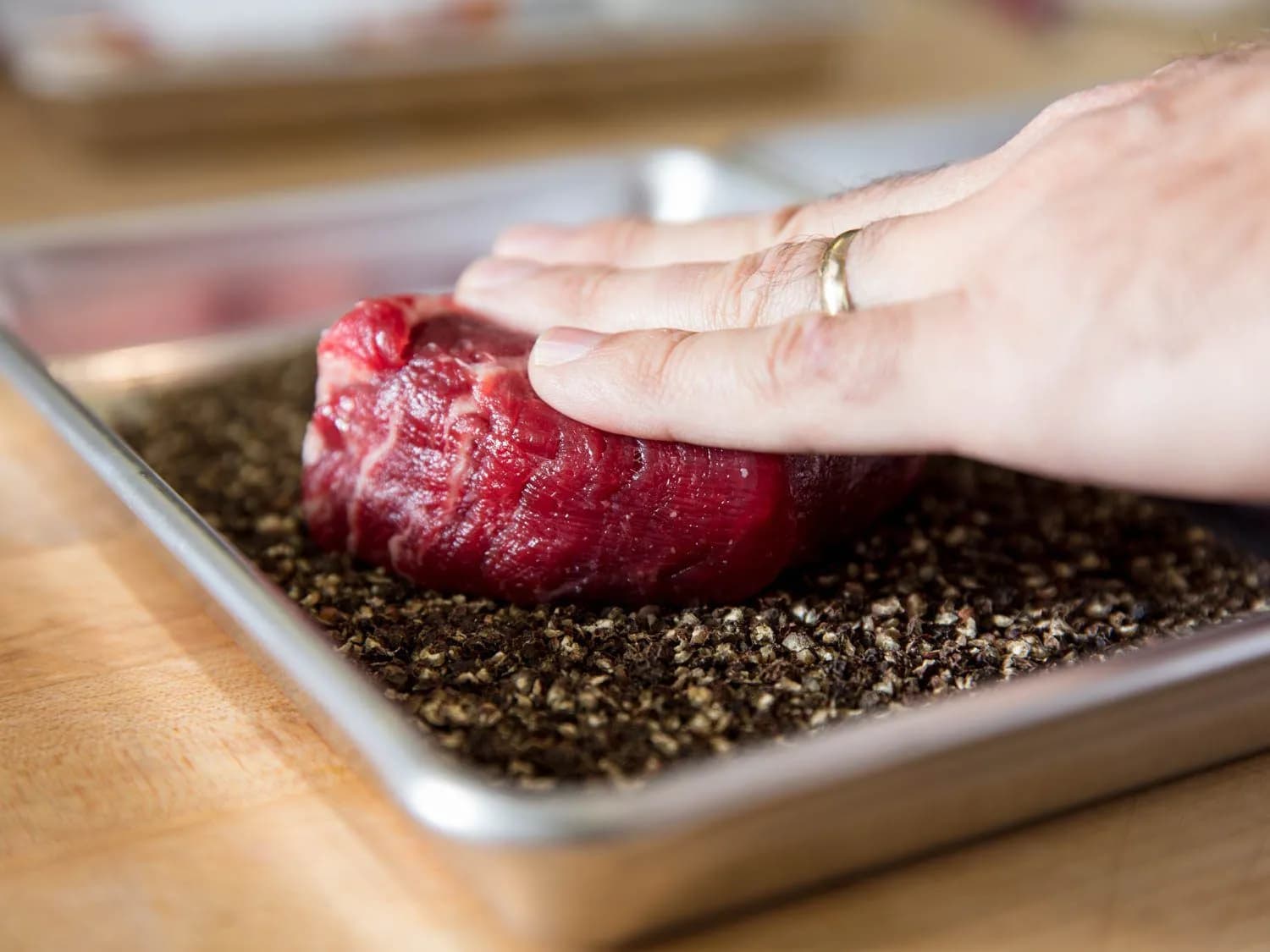 Step 3 of Steak au Poivre