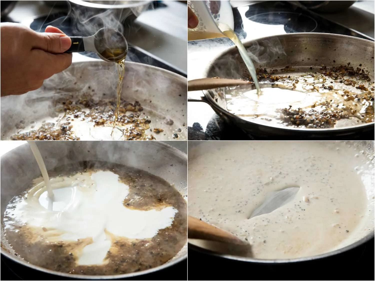 Step 7 of Steak au Poivre