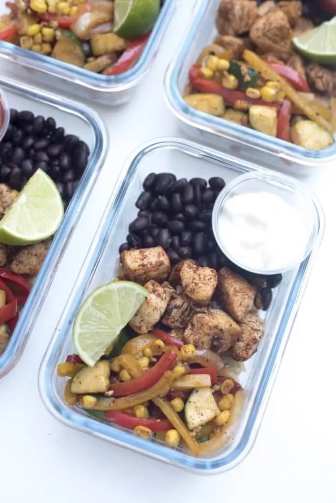Image of Tex Mex Chicken Meal Prep Bowls recipe