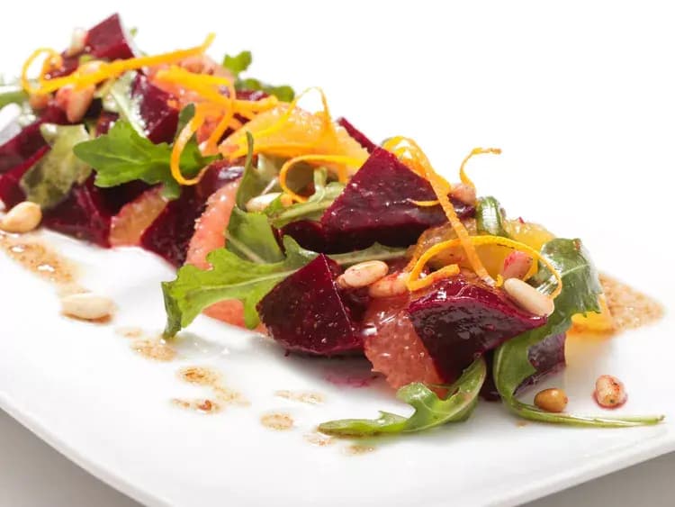 Cover image for Beet and Citrus Salad With Pine Nut Vinaigrette recipe