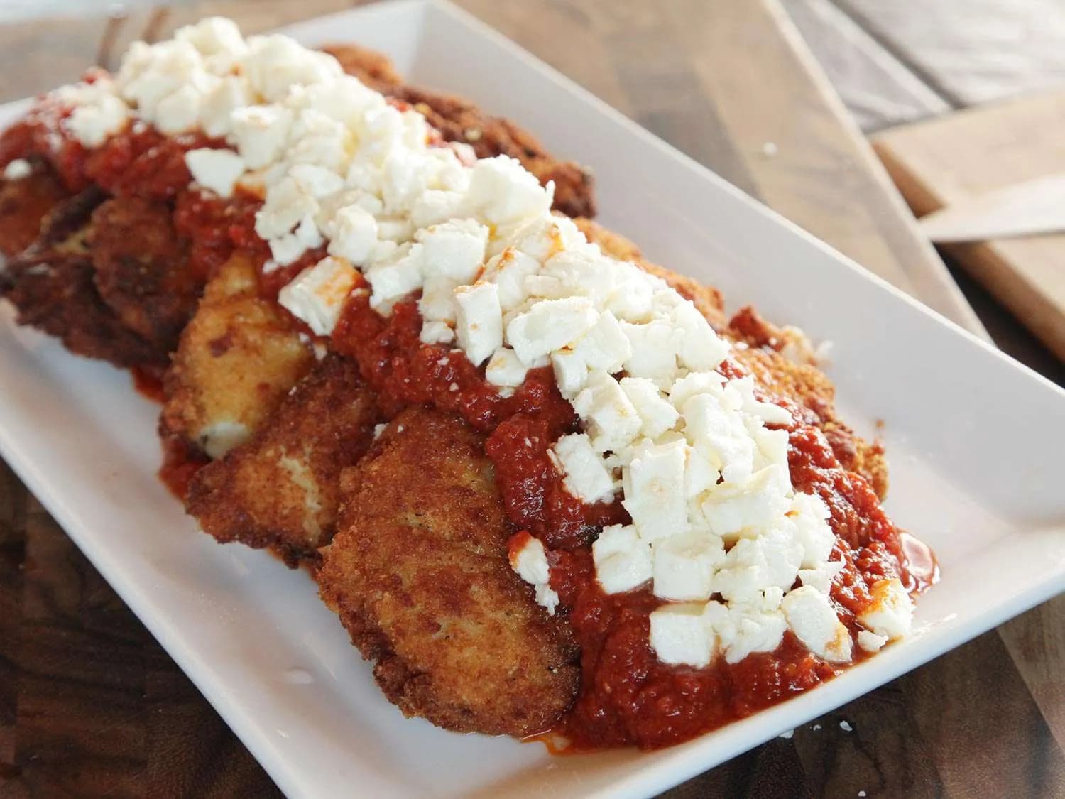 Step 10 of Chicken Parmesan