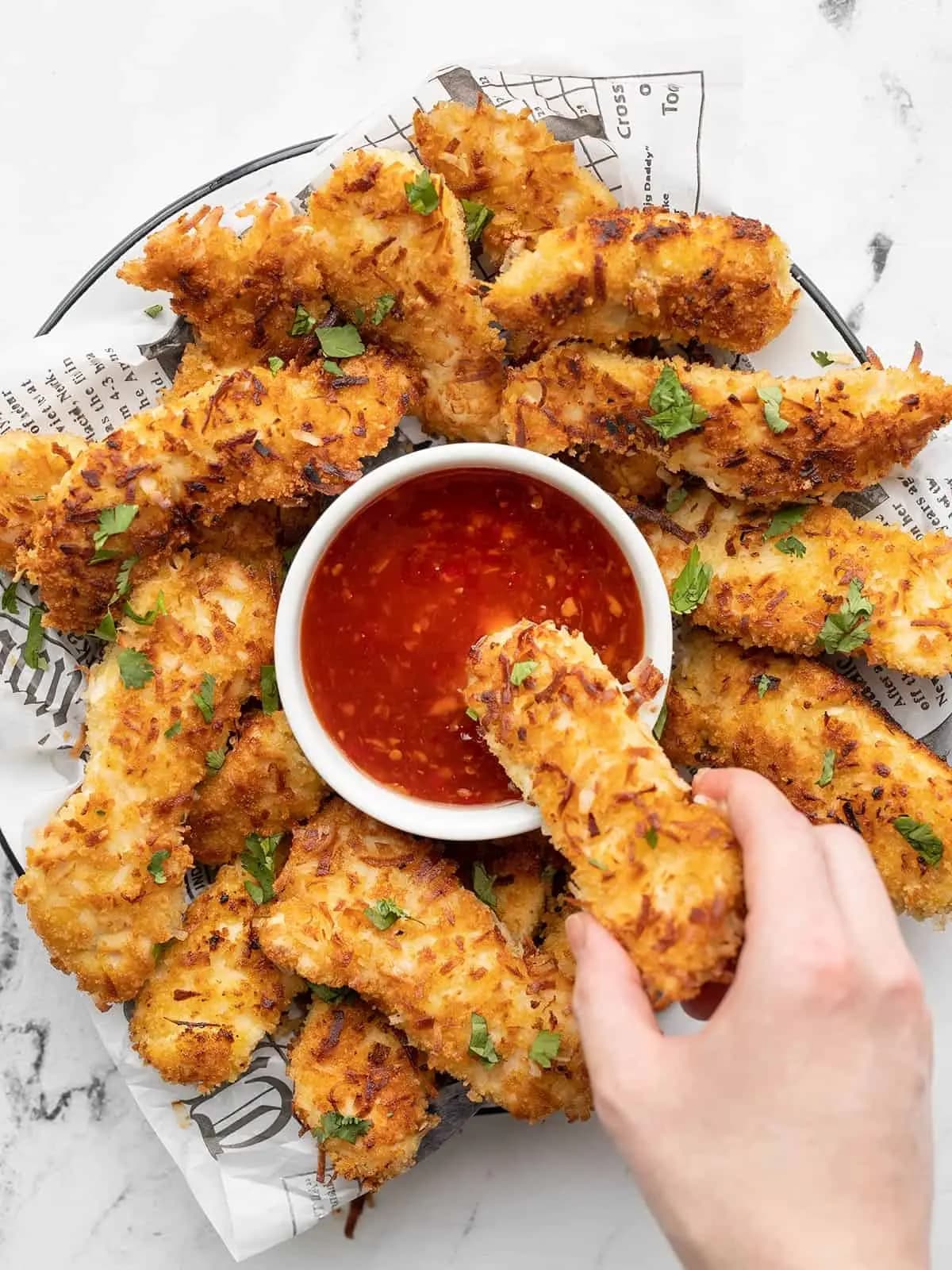 Cover image for Coconut Chicken Strips with Sweet Chili Sauce recipe