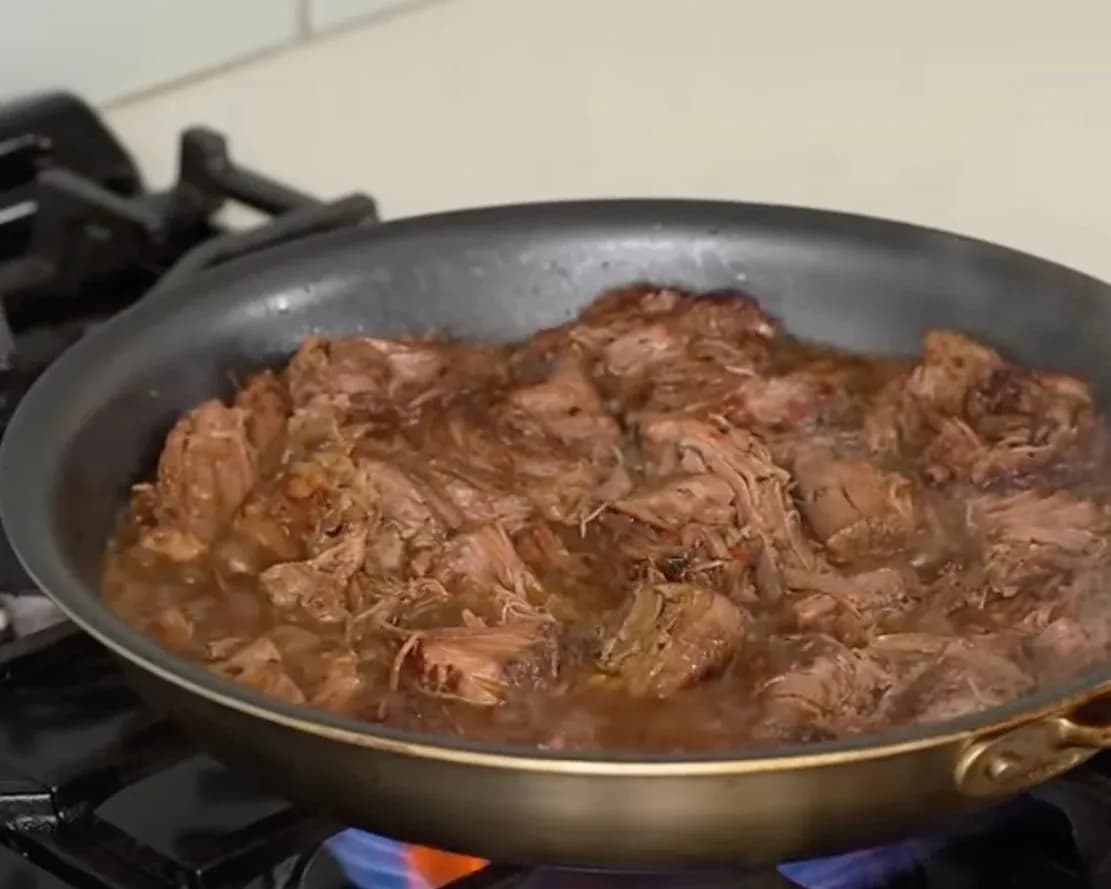 Step 8 of Crockpot Italian Beef