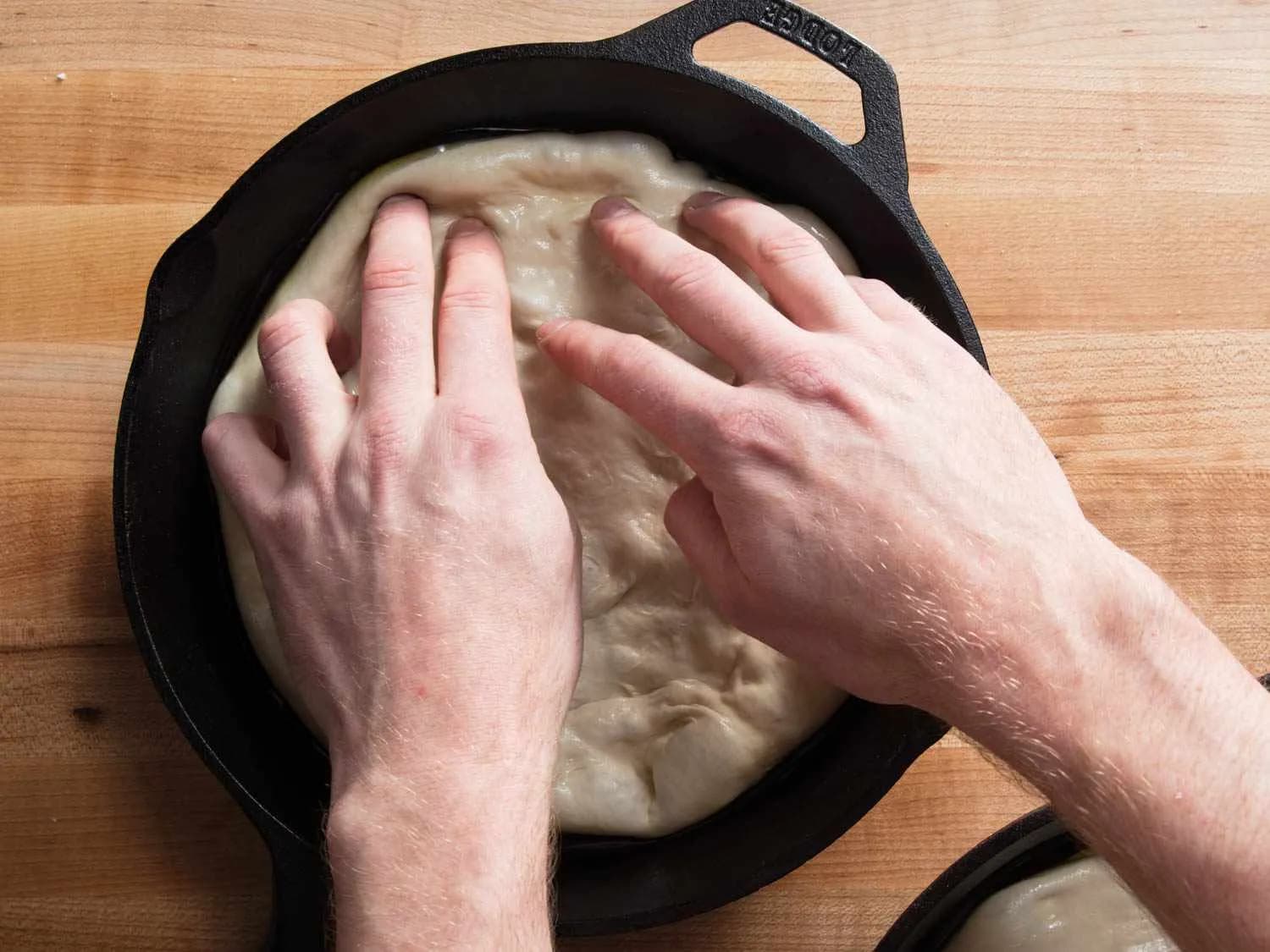 Step 5 of Foolproof Pan Pizza