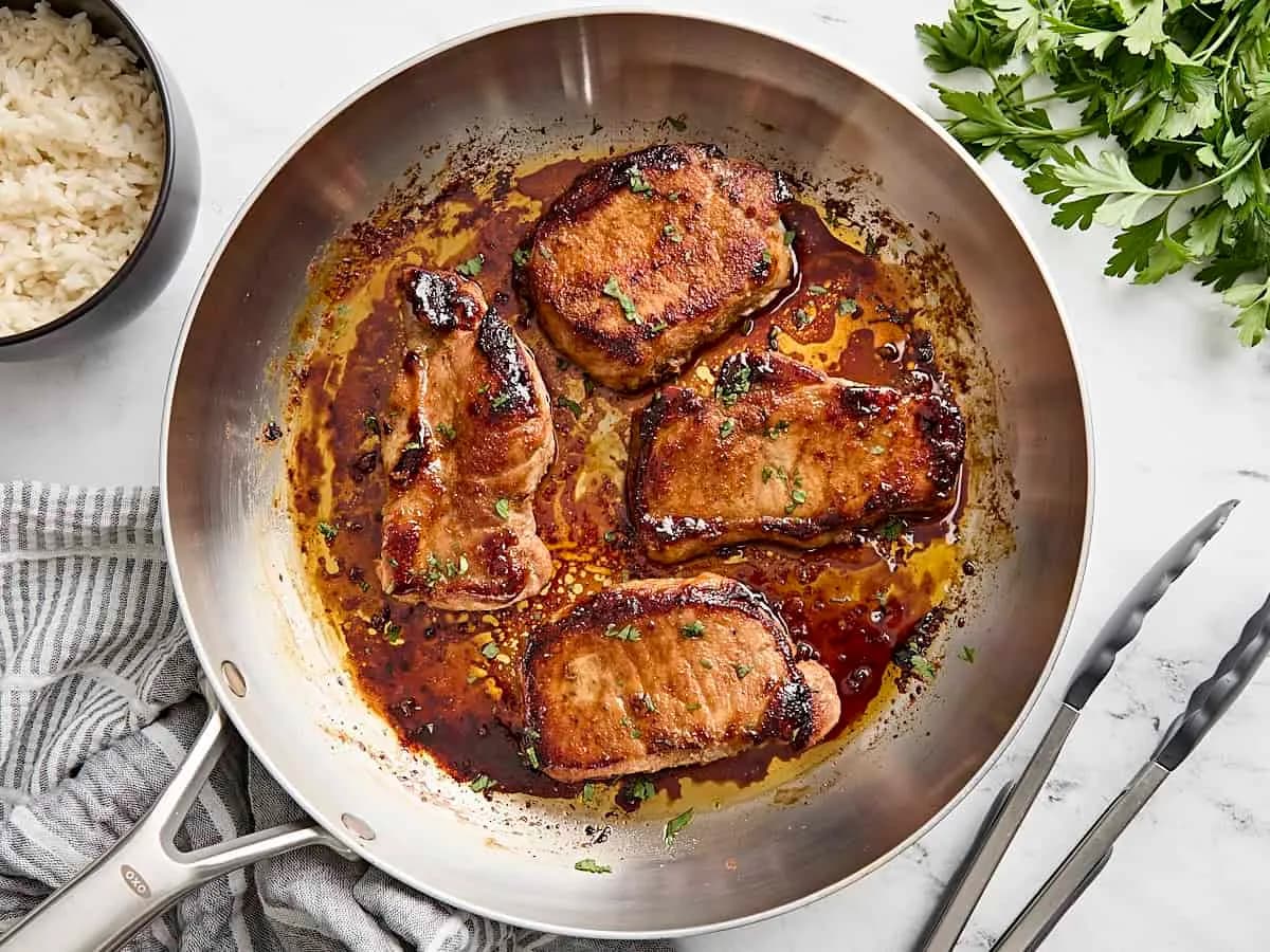 Image of Glazed Pork Chops recipe
